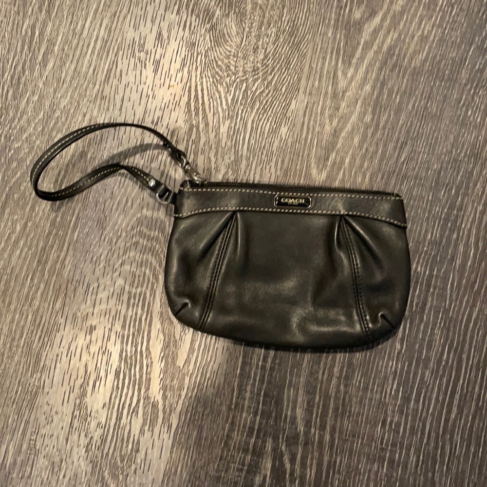 Coach Leather Wristlet